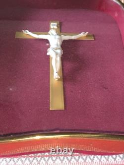 Magnifique cadre coffret XIXe Louis Philippe Napoléon III Christ sur La Croix