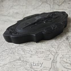 Médaillon Gutta Percha Nymphe XIXè Napoléon III Second Empire Symbole Printemps