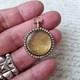 Médaillon Or 18 Carats Pendentif Avec Perles Fin Xixè Gold Locket Pendant 18k