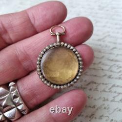 Médaillon Or 18 Carats Pendentif avec Perles Fin XIXè Gold Locket Pendant 18K