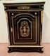 Meuble A Hauteur D'appui Napol&eacute;on Iii En Bois Et Marqueterie De Laiton Xix Si&egrave;cl