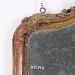 Miroir Ancien Style Napoléon III Bois Doré Italie XIXe Siècle Original