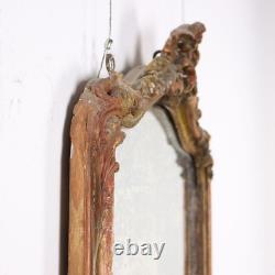 Miroir Ancien Style Napoléon III Bois Doré Italie XIXe Siècle Original