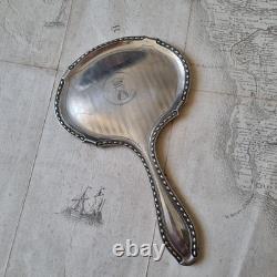 Miroir Argent Couronne Comtale Armoiries XIXè French Nobility