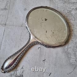 Miroir Argent Couronne Comtale Armoiries XIXè French Nobility