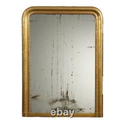 Miroir Napoléon III Ancien Sapin Doré France XIXe Siècle Original