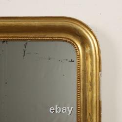 Miroir Napoléon III Ancien Sapin Doré France XIXe Siècle Original