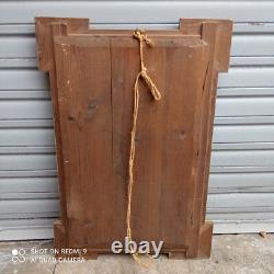 Miroir de style Napoléon III doré à la feuille XIXe siècle A restaurer