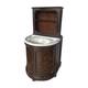 Mobile Lavabo Italie Xix Siècle Céramique Ginori Toscane Napoléon Iii