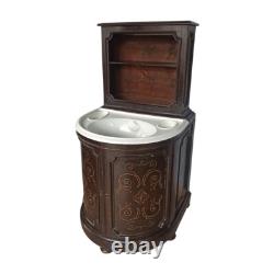 Mobile Lavabo Italie XIX Siècle Céramique Ginori Toscane Napoléon III