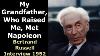 My Grandfather Met Napoleon Bertrand Russell Interview 1952 Enhanced Video U0026 Audio 60 Fps