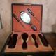 Necessaire De Toilette Napol&eacute;on Iii Xix En &eacute;b&egrave;ne Brosses Face Main Miroir