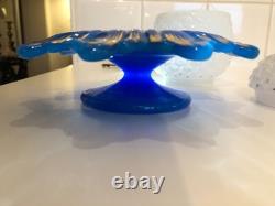 OPALINE BACCARAT sucrier XIX ananas ou saint louis charles X or Napoleon III