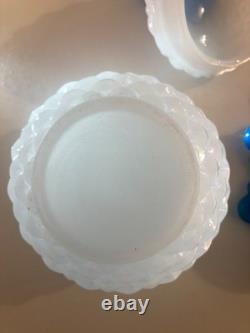 OPALINE BACCARAT sucrier XIX ananas ou saint louis charles X or Napoleon III