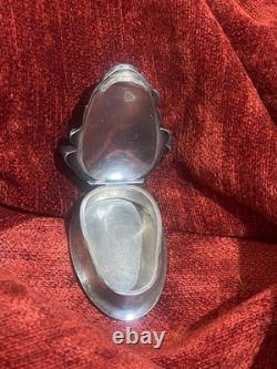 Objet de curiosité XIXe boite tête de faune argent massif poinçons bijou orfèvre