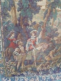 Old textile ancien tapestry Aubusson tapisserie Louis XV Napoléon 3 XIXe 3