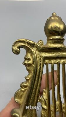 Ornement BRONZE XIX ème Médaillon de NAPOLÉON suspendu à une LYRE