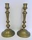 Paire Bougeoir Bronze Argente Cisele Epoque Xixé Napoleon Iii