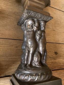 PAIRE DE BRONZES ANCIENS REPRESENTANT UN COUPLE DU XIX eme NAPOLEON 3