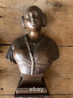 PAIRE DE BRONZES ANCIENS REPRESENTANT UN COUPLE DU XIX eme NAPOLEON 3