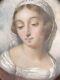 Peinture Portrait Miniature Jeune Femme Xix ème / Victorian Miniature Painting