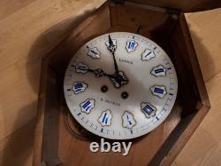 PENDULE HORLOGE OEIL DE BOEUF CADRAN EMAILLE LATOUR XIXe NAPOLÉON III