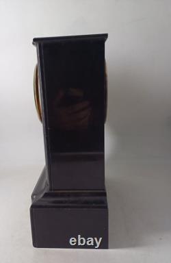 PENDULE MARBRE 37cm NAPOLÉON III MOUVEMENT A ANCRE JAPY PARIS BARBOT XIX 1870-80