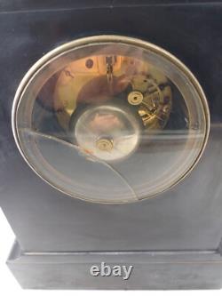 PENDULE MARBRE 37cm NAPOLÉON III MOUVEMENT A ANCRE JAPY PARIS BARBOT XIX 1870-80