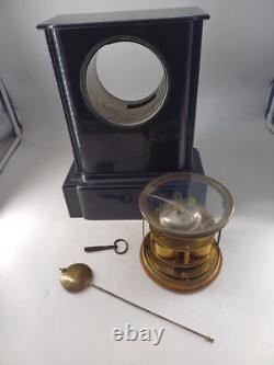 PENDULE MARBRE 37cm NAPOLÉON III MOUVEMENT A ANCRE JAPY PARIS BARBOT XIX 1870-80