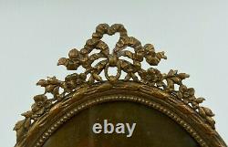 Paire De Cadres Ovale En Bronze XIX Eme Style Louis XVI Napoleon III H3073