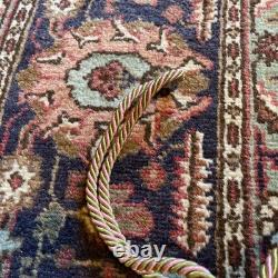 Paire Embrasses rose vert XIX ème Victorian Passementerie Tassels 19thC BÉtat