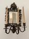 Paire D'appliques Miroir V&eacute;nitien Bronze Mascaron Baroque Xixe / Napol&eacute;on Iii