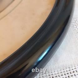 Paire de Cadres ovales noirs anciens napoléon III XIX° Antique black oval frames