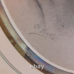 Paire de Cadres ovales noirs anciens napoléon III XIX° Antique black oval frames