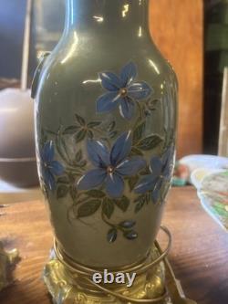 Paire de Lampe à Pétrole Oil Lamp Ancien XIX Napoléon III Huile Empire