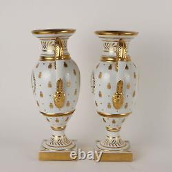 Paire de Vases en Porcelaine Napoléon III France XIXe Siècle