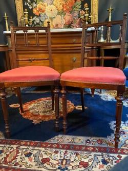 Paire de chaises en palissandre XIXe Napoléon III