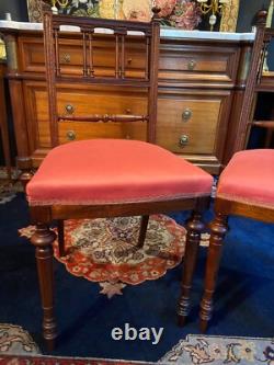 Paire de chaises en palissandre XIXe Napoléon III