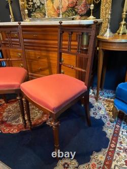 Paire de chaises en palissandre XIXe Napoléon III