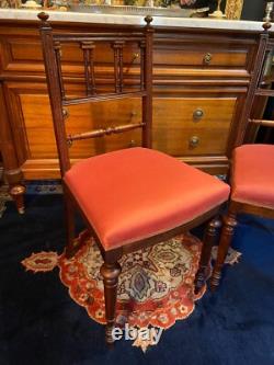Paire de chaises en palissandre XIXe Napoléon III