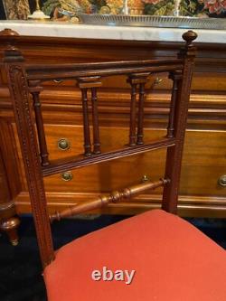 Paire de chaises en palissandre XIXe Napoléon III