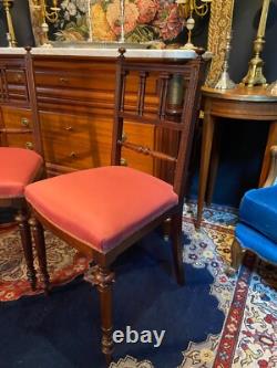 Paire de chaises en palissandre XIXe Napoléon III