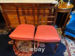 Paire de chaises en palissandre XIXe Napoléon III