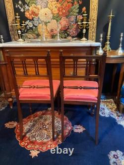 Paire de chaises en palissandre XIXe Napoléon III