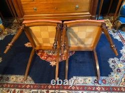 Paire de chaises en palissandre XIXe Napoléon III Paire de chaises en palissandre XIXe Napoléon III