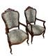 Paire De Fauteuils De Forme Violonnée époque Napoléon Iii En Acajou époque Xixe