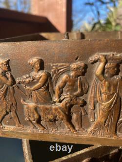 Paire de sabots de pied de meuble anciens en laiton- décor Néo Classique XIXe