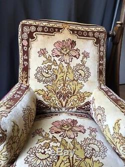 Paire fauteuils Napoléon III XIXe siècle fauteuil 19e crapaud