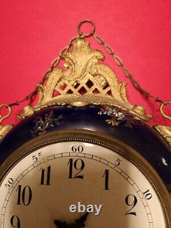 Pendule Clock XIXe dite Boulangère Napoleon III double face mécanisme a reviser