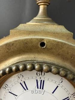 Pendule Empire bronze doré têtes de bélier France XIXe Napoléon III CheminClock